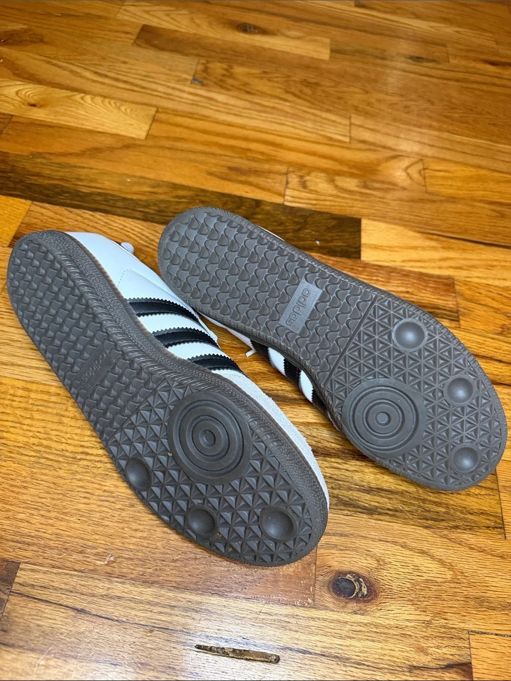 adidas Originals Samba White Black Retro Leather Sneakers